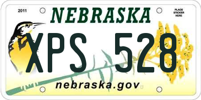 NE license plate XPS528