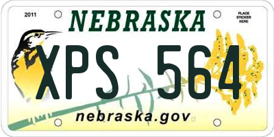 NE license plate XPS564