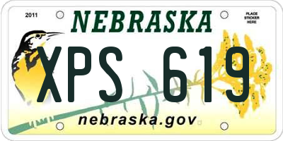 NE license plate XPS619