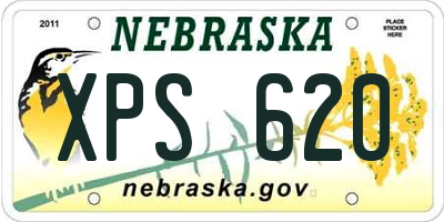 NE license plate XPS620