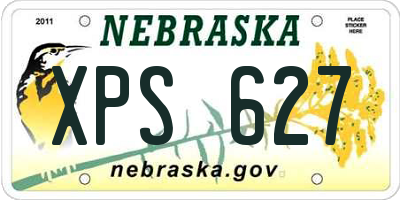 NE license plate XPS627