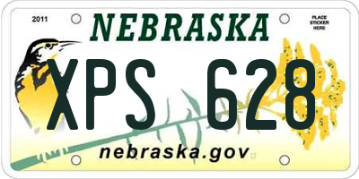 NE license plate XPS628