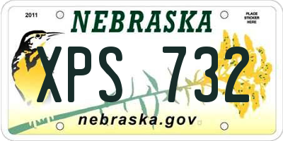 NE license plate XPS732