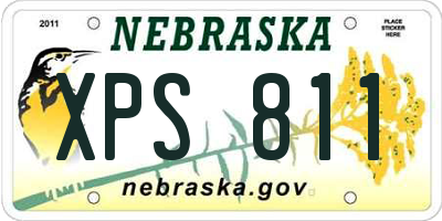 NE license plate XPS811