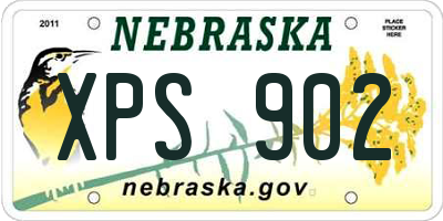 NE license plate XPS902
