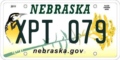 NE license plate XPT079