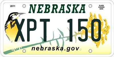 NE license plate XPT150
