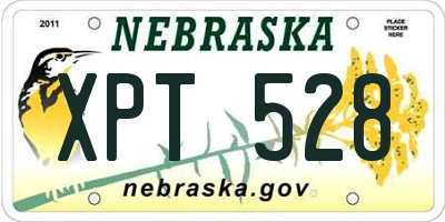 NE license plate XPT528