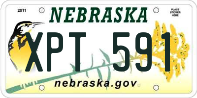 NE license plate XPT591