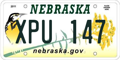 NE license plate XPU147