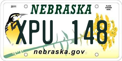 NE license plate XPU148