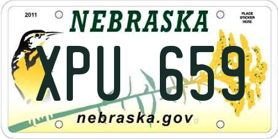 NE license plate XPU659
