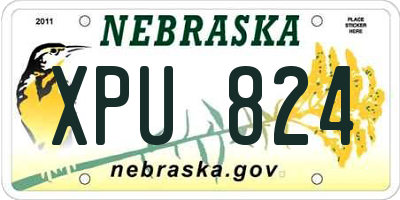 NE license plate XPU824