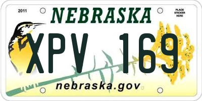 NE license plate XPV169