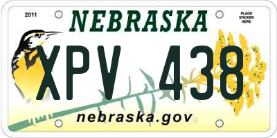 NE license plate XPV438