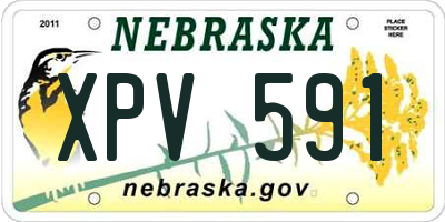 NE license plate XPV591