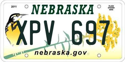 NE license plate XPV697