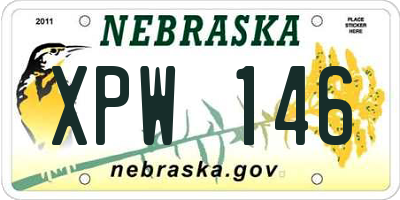NE license plate XPW146