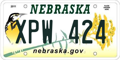NE license plate XPW424
