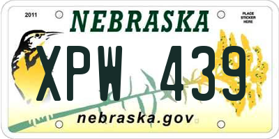 NE license plate XPW439