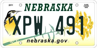 NE license plate XPW491