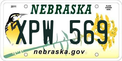 NE license plate XPW569