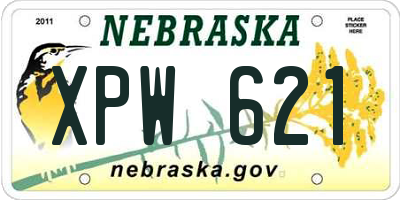 NE license plate XPW621