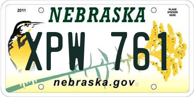 NE license plate XPW761