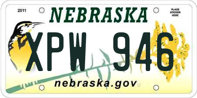 NE license plate XPW946