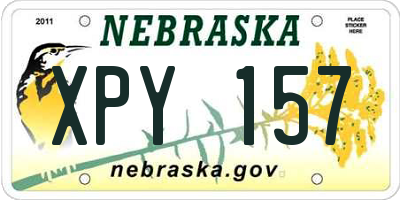 NE license plate XPY157