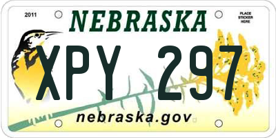 NE license plate XPY297