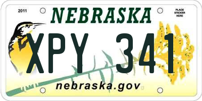 NE license plate XPY341
