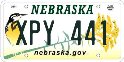 NE license plate XPY441