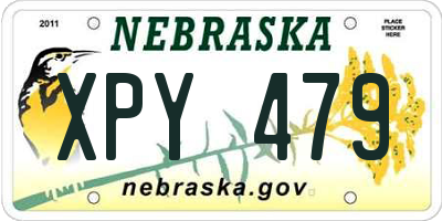 NE license plate XPY479