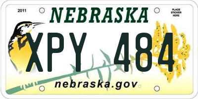 NE license plate XPY484