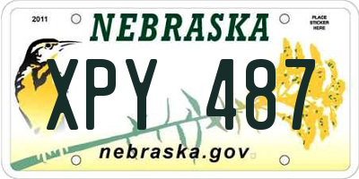 NE license plate XPY487