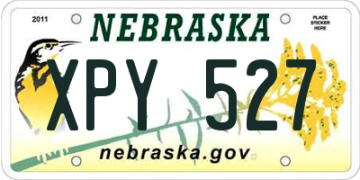 NE license plate XPY527