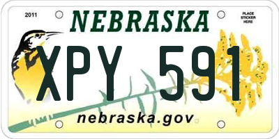 NE license plate XPY591