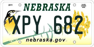 NE license plate XPY682
