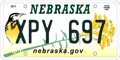 NE license plate XPY697