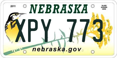 NE license plate XPY773