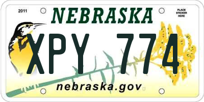 NE license plate XPY774