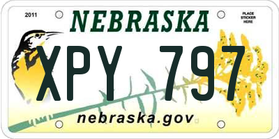 NE license plate XPY797