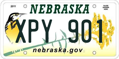 NE license plate XPY901