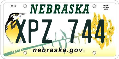 NE license plate XPZ744