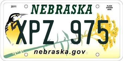 NE license plate XPZ975