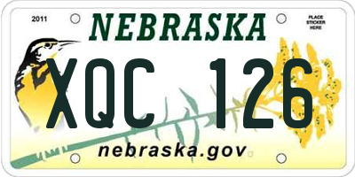 NE license plate XQC126