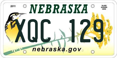 NE license plate XQC129