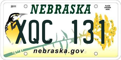 NE license plate XQC131