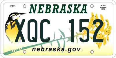 NE license plate XQC152
